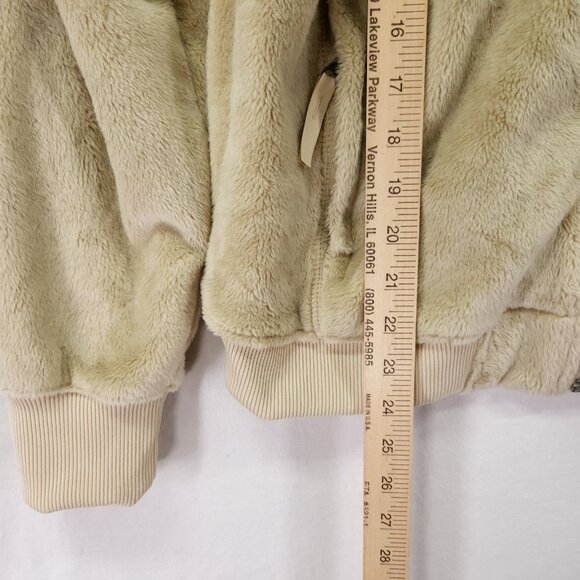 The North Face Osito Lux Jacket Women's Medium Beige Long Sleeve Full Zip - Picture 7 of 16